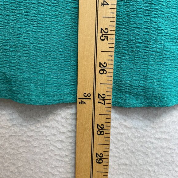 EKOUAER Blouse Womens L Teal Long Sleeve Button Front NWT - Picture 9 of 10